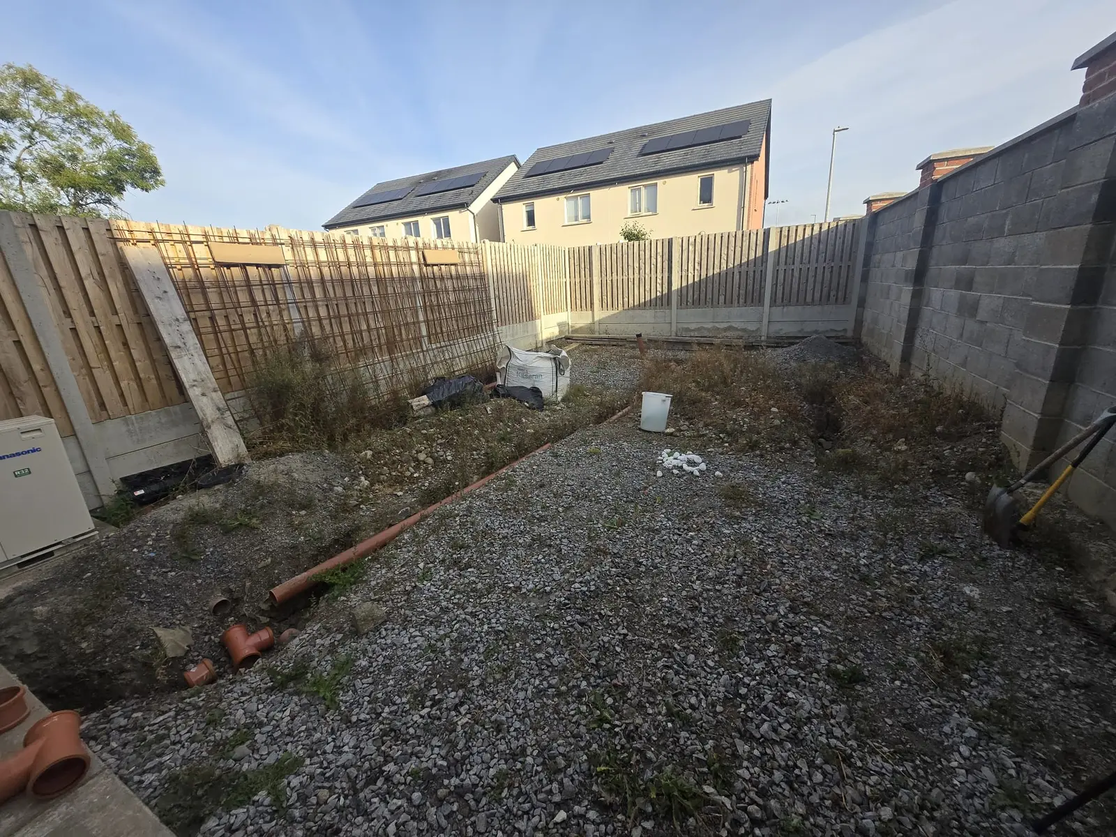 Porcelain Patio Groundwork project by Allsurface Groundworks in South Dublin