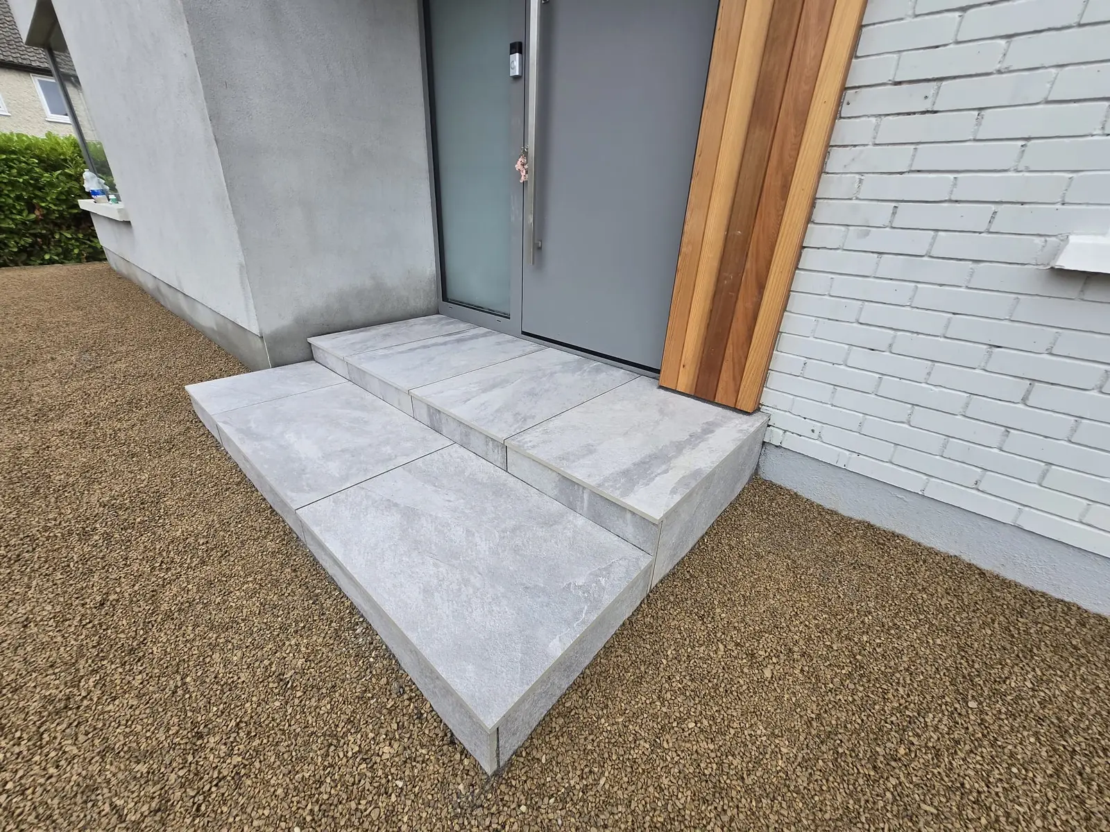Entrance Step Detail project by Allsurface Groundworks in South Dublin