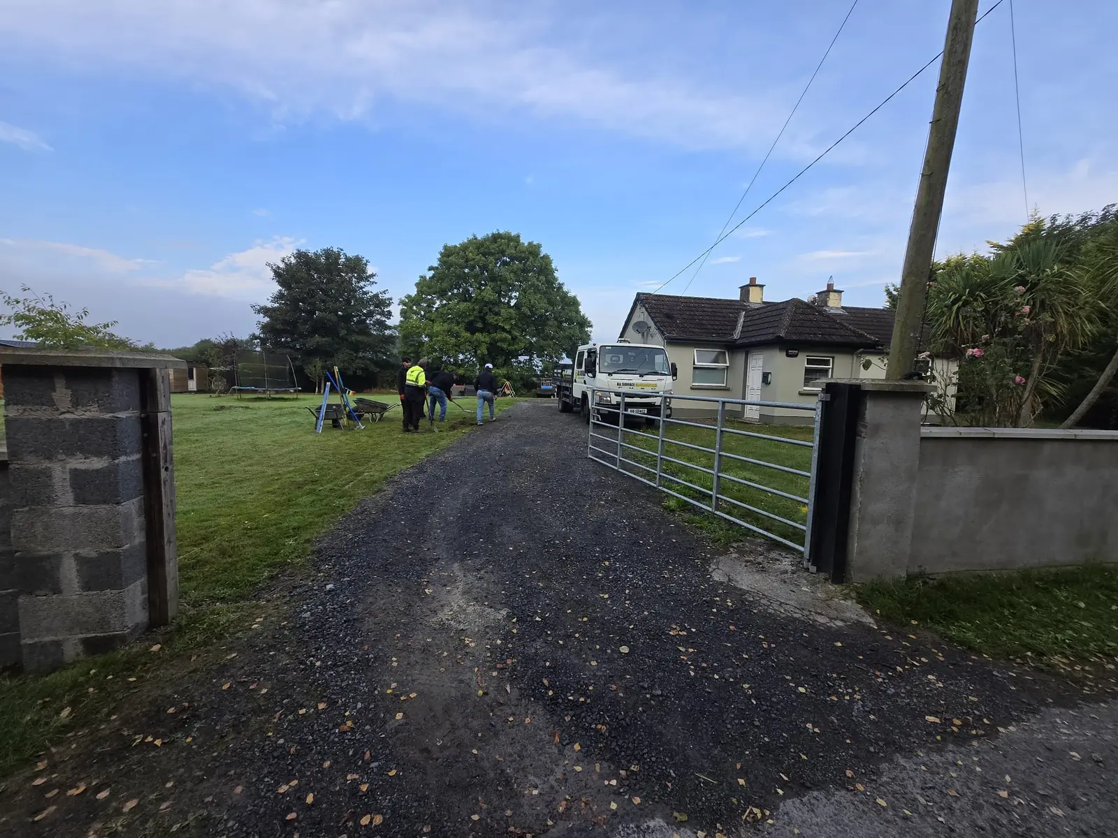 Long Tar & Chip Drive project by Allsurface Groundworks in South Dublin