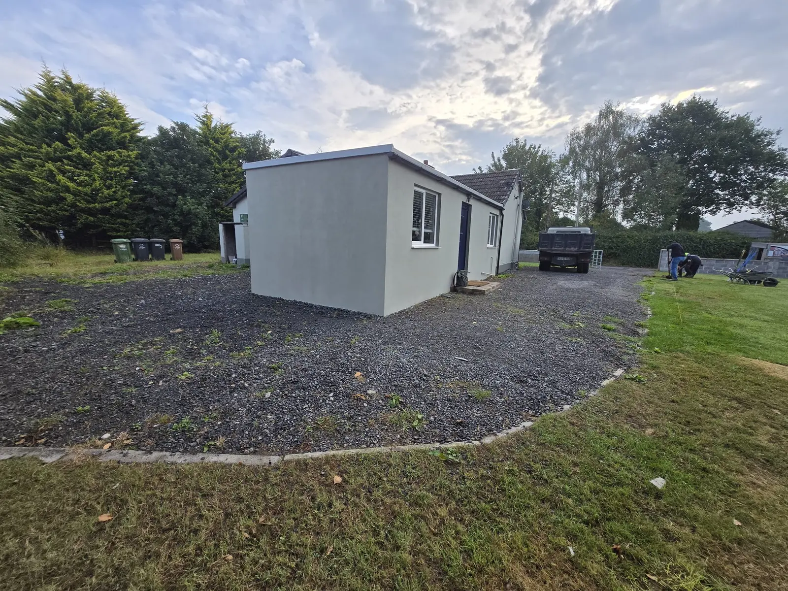 Curved Tar & Chip Area project by Allsurface Groundworks in South Dublin